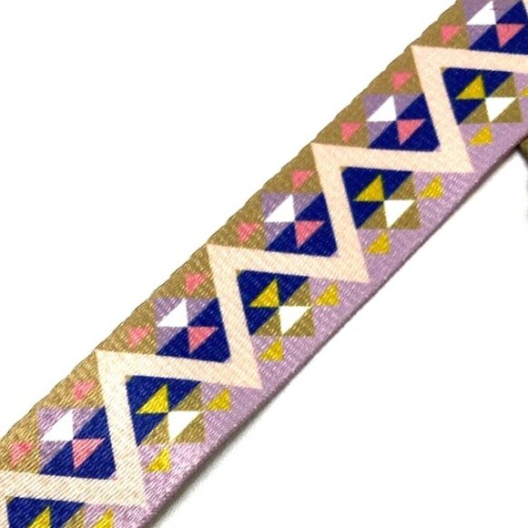 Bag Purse Strap Shoulder Cross Body Geometric Pattern Multi-Color Adjustable - Picture 2 of 4